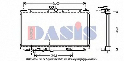 AKS DASIS 141180n -  Радиатор, охлаждение двигателя